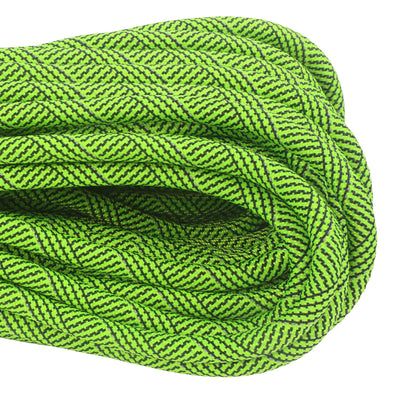 3 8 Technicord Reflective Black & Neon Green closeup