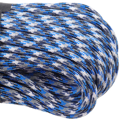 550 Paracord Blue Camo Closeup