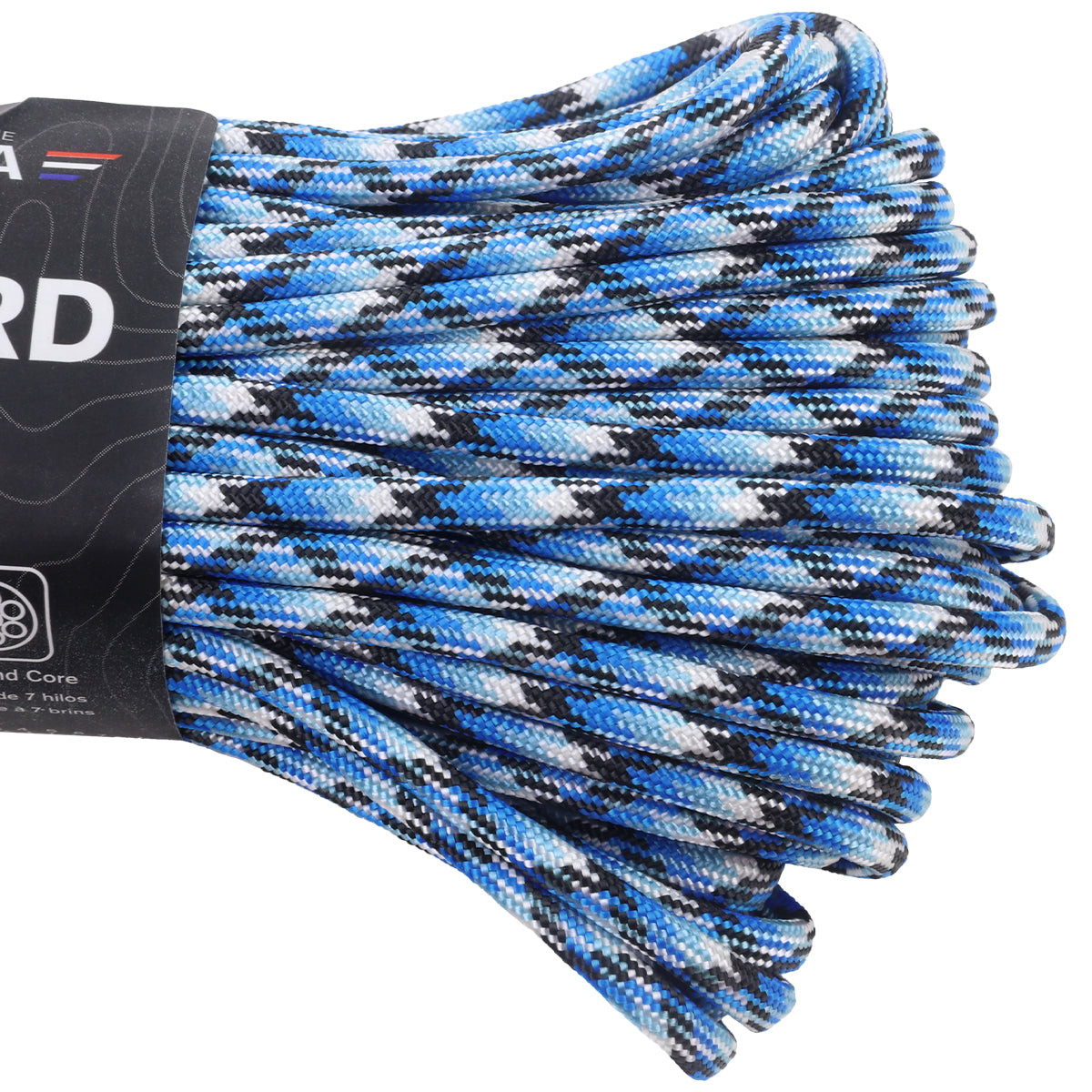 550 Paracord Blue Snake Closeup