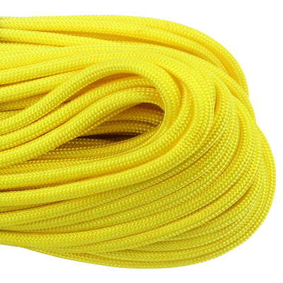 550 Paracord Canary Yellow Closeup