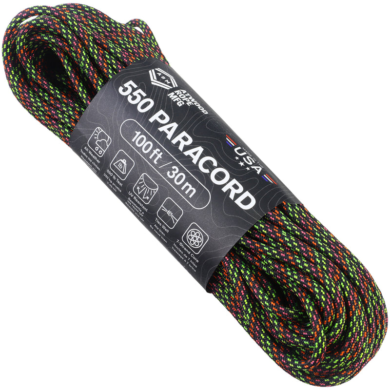 Atwood-Rope 550 Paracord - OD Green - 100ft (30m)