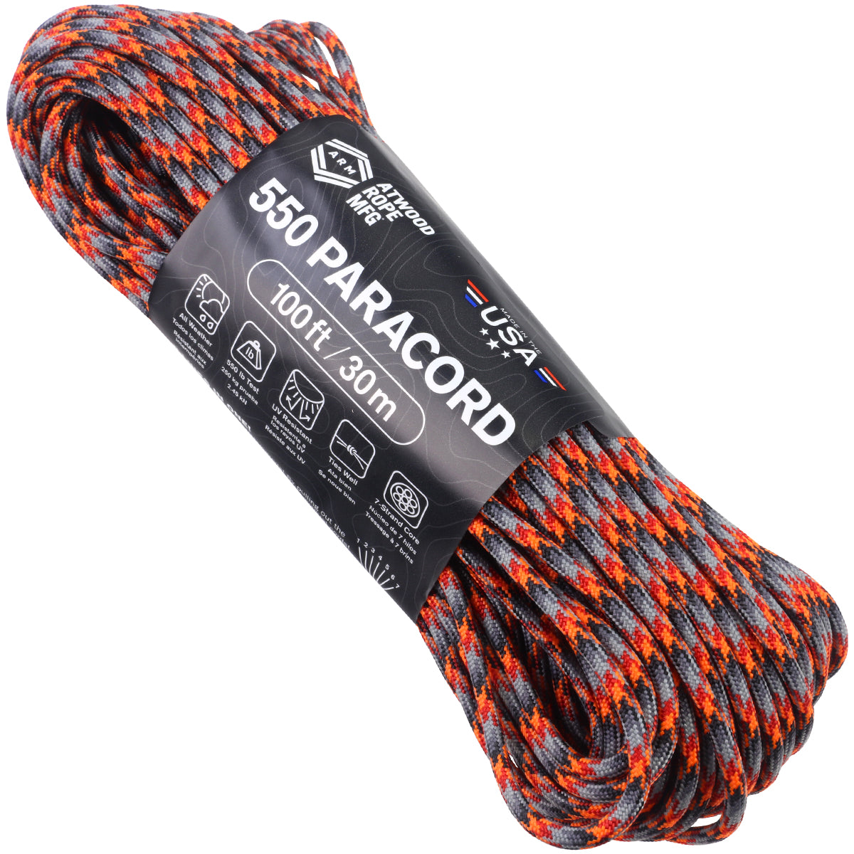 550 Paracord Lava