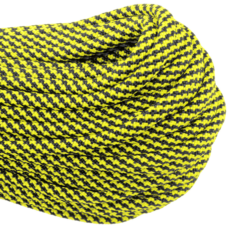 550 Neon Yellow & Black Spirals Closeup