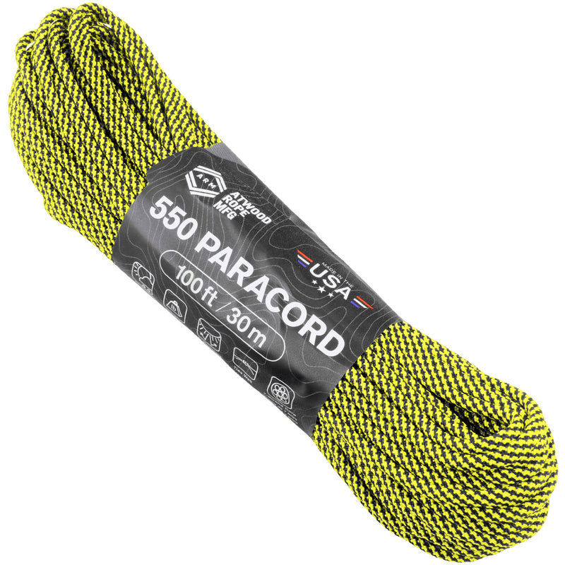Atwood Rope Company 550 Paracord Yellow 30mtr– BushcraftLab