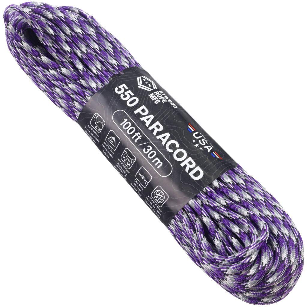 Atwood Rope MFG 550 Paracord 100ft - Hyper