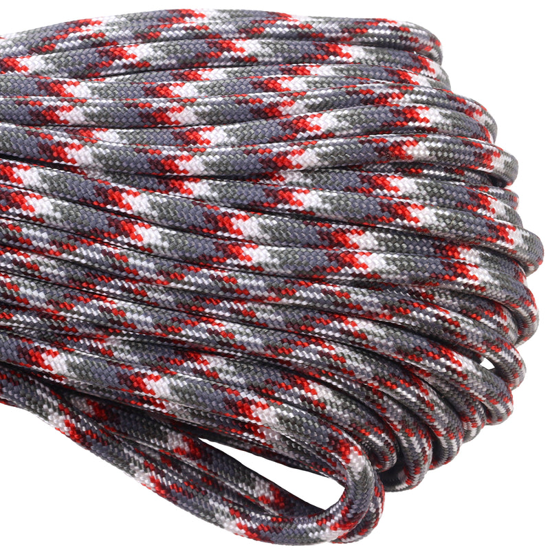 550 Paracord Scrap Metal Closeup