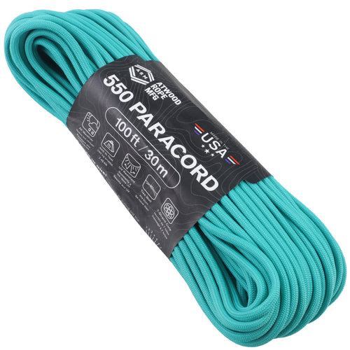 275 Paracord Reflective Blue Made in the USA Polyester/Nylon (50 FT.)