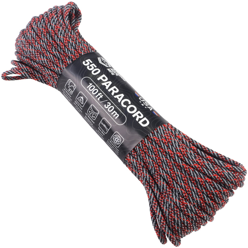 550 Paracord - Thin Red Line