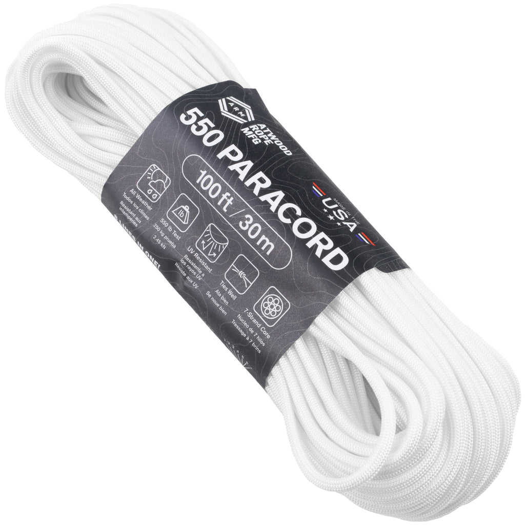 Silver Gray 275 Paracord - 100 ft