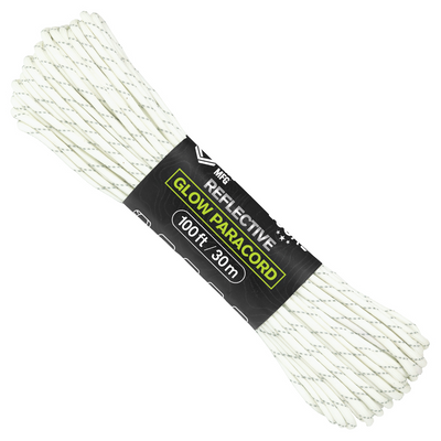 550 Glow Paracord 100ft Glow Reflective Web Ready
