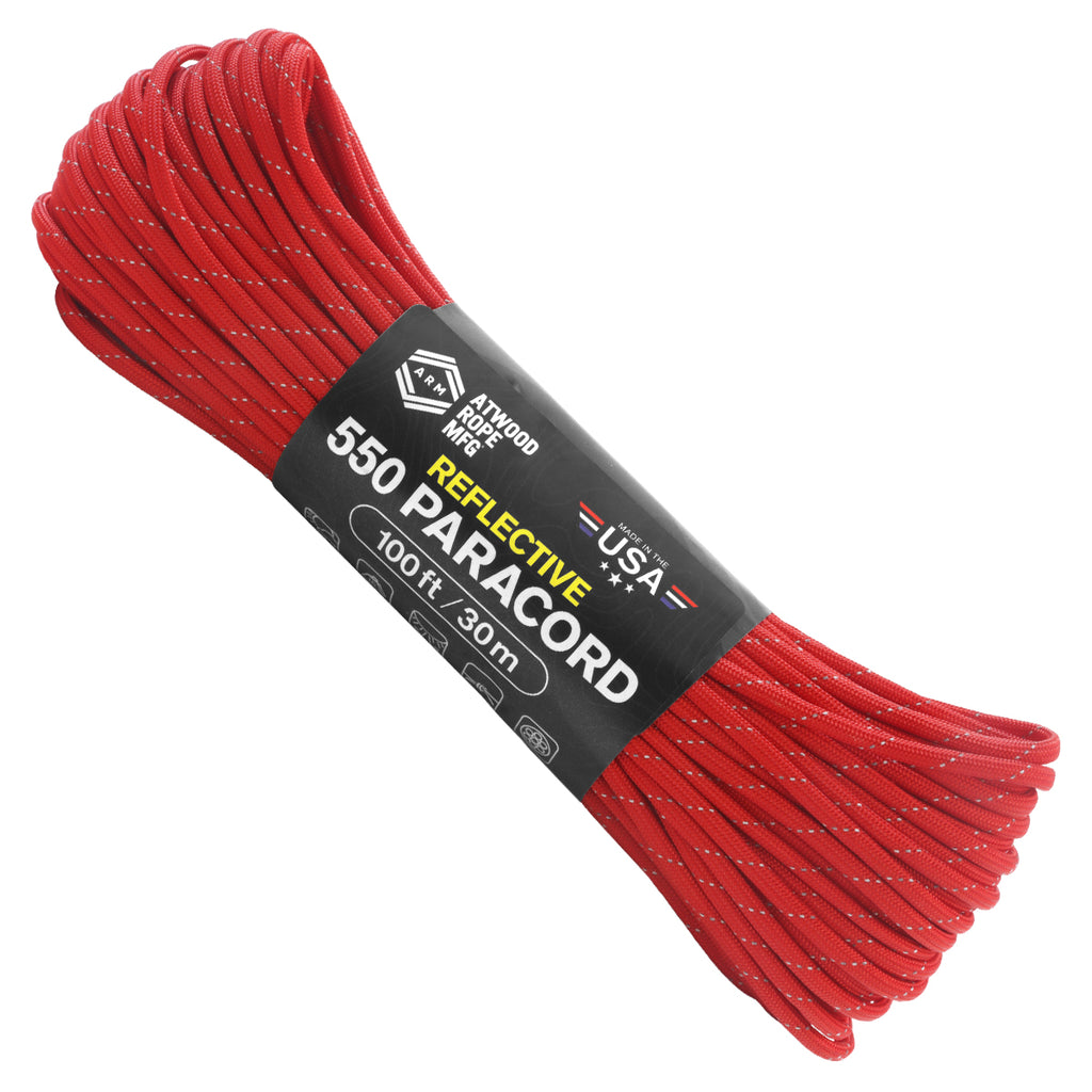 550 Paracord Reflective - Red – Atwood Rope MFG