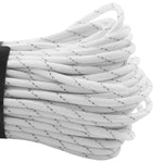 550 Paracord Reflective White Closeup