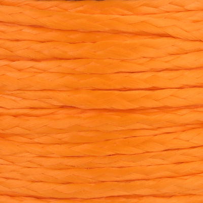 5 64 Paladin Micro Winch Line 61ft Neon Orange Closeup Web Ready