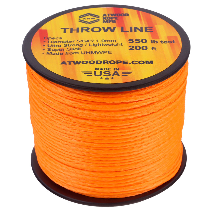 5_64 Arborist Throw Line Dyna X Neon Orange