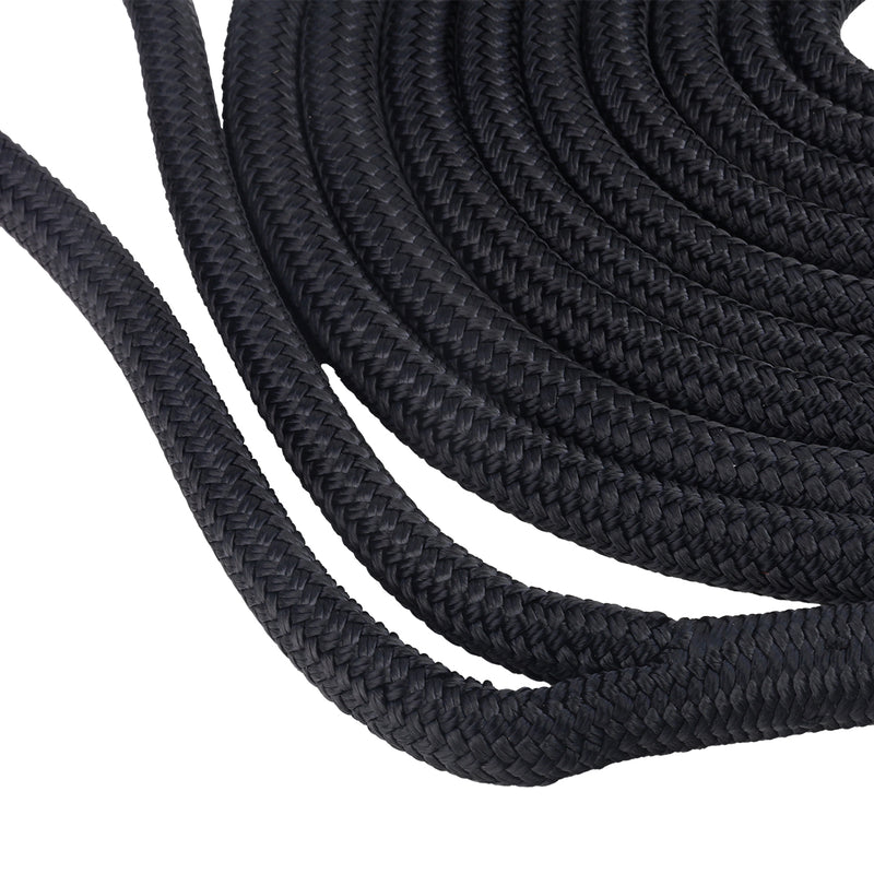 58 DOUBLE BRAID MARINE BLACK CLOSE UP