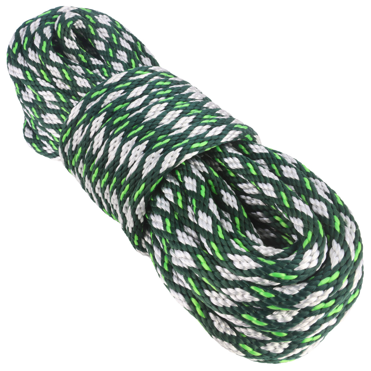 5/8 Solid Braid - Hunter w/ White Diamonds & Neon Green Tracer – Atwood ...