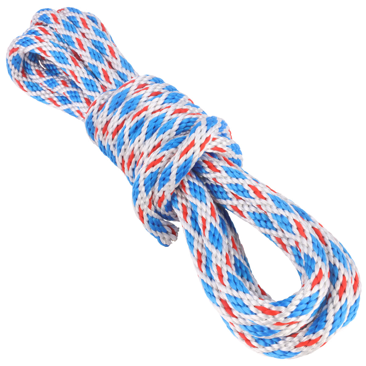 5 8 solid braid white with carolina blue diamonds with red tracer main