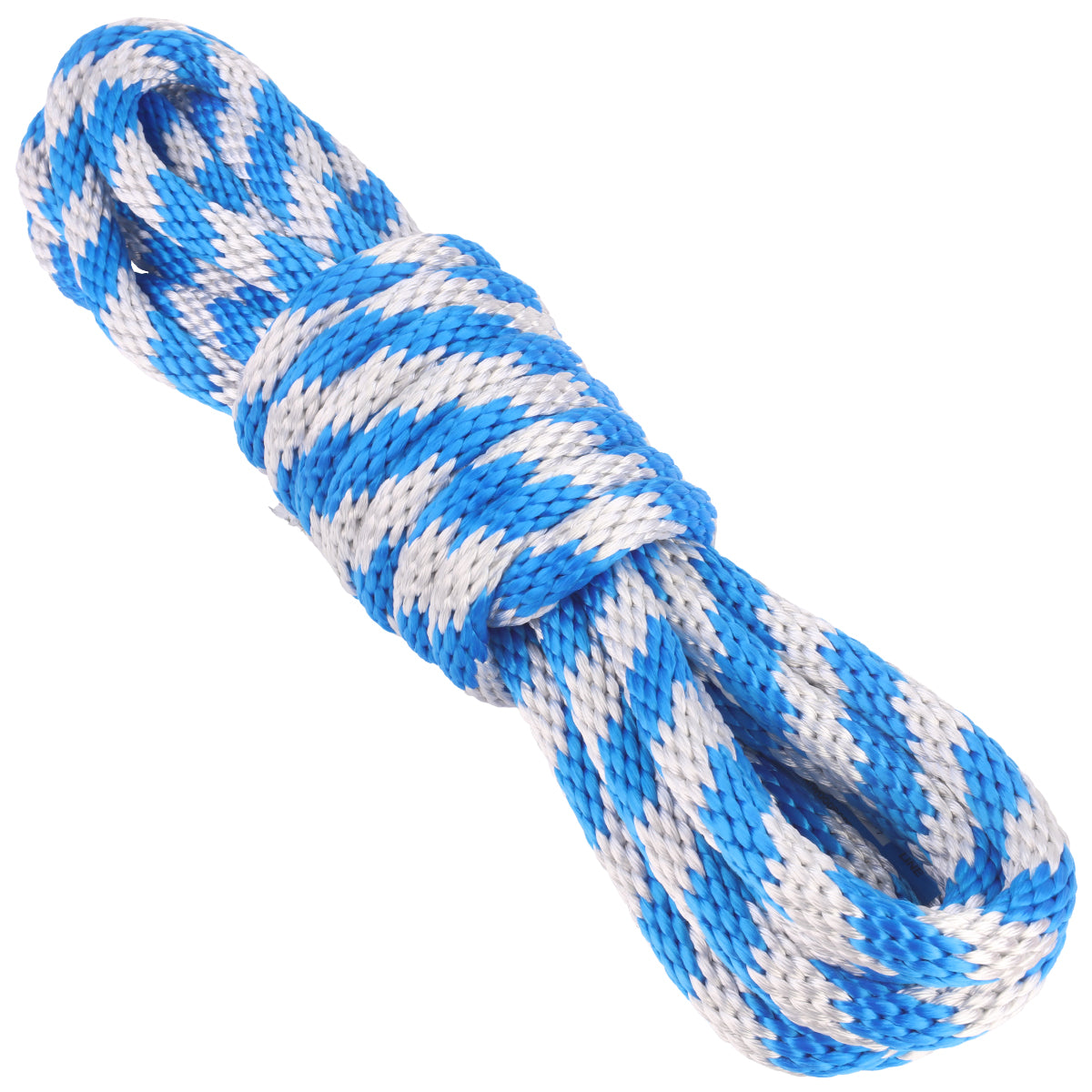 5/8 Solid Braid - White & Blue – Atwood Rope MFG