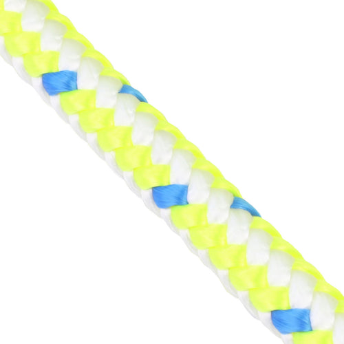 5 8 White with Neon Yellow and Blue Super Close Irradiate