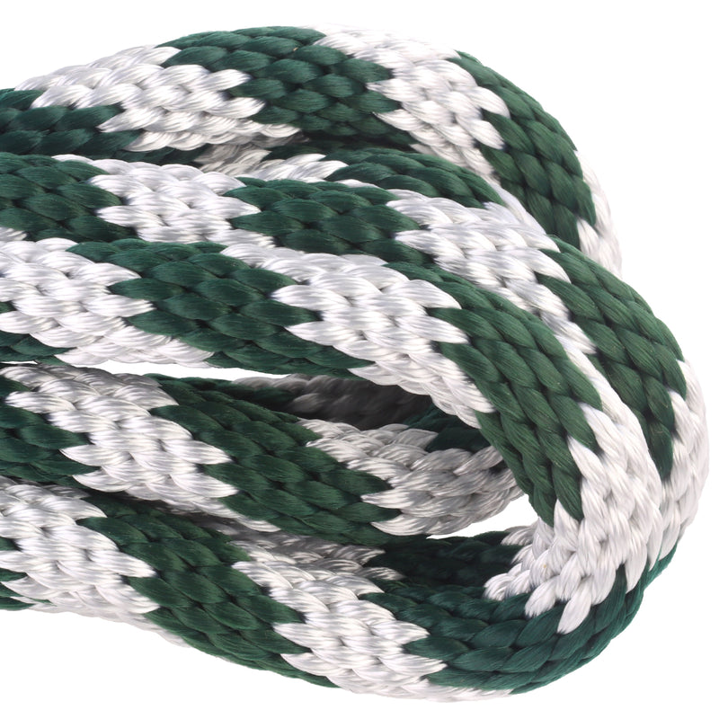 5 8 Solid Braid White & Hunter Closeup