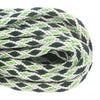 5 8 Solid Braid White with Hunter Diamonds & Neon Green Tracer Closeup