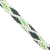 5 8 Solid Braid White with Hunter Diamonds & Neon Green Tracer Super Closeup