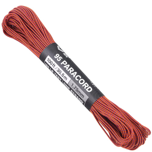 Atwood Rope 550 Paracord, Black/Hot Pink Diamonds, 100 Feet - KnifeCenter -  RG1315H