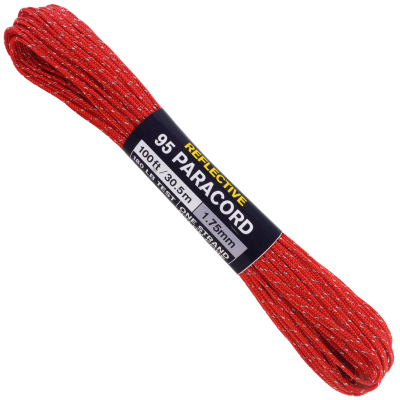 95 Paracord - Red Reflective