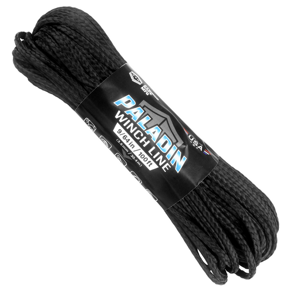 9 64 Paladin Winch Line Black