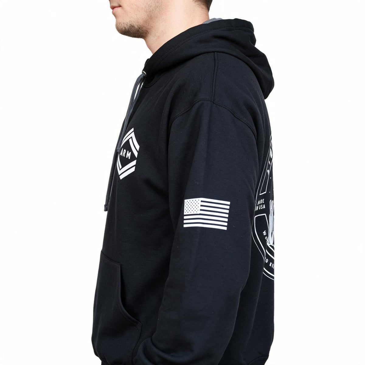ARM Td Hoodie Side View