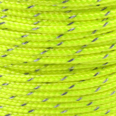 Arborist Throw Line Neon Yellow Reflective Closeup
