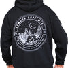 arm black hoodie desert print