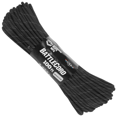 Battlecord Reflective Black 100ft Web Ready