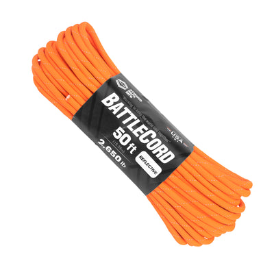Battlecord Reflective Neon Orange 50ft Web Ready