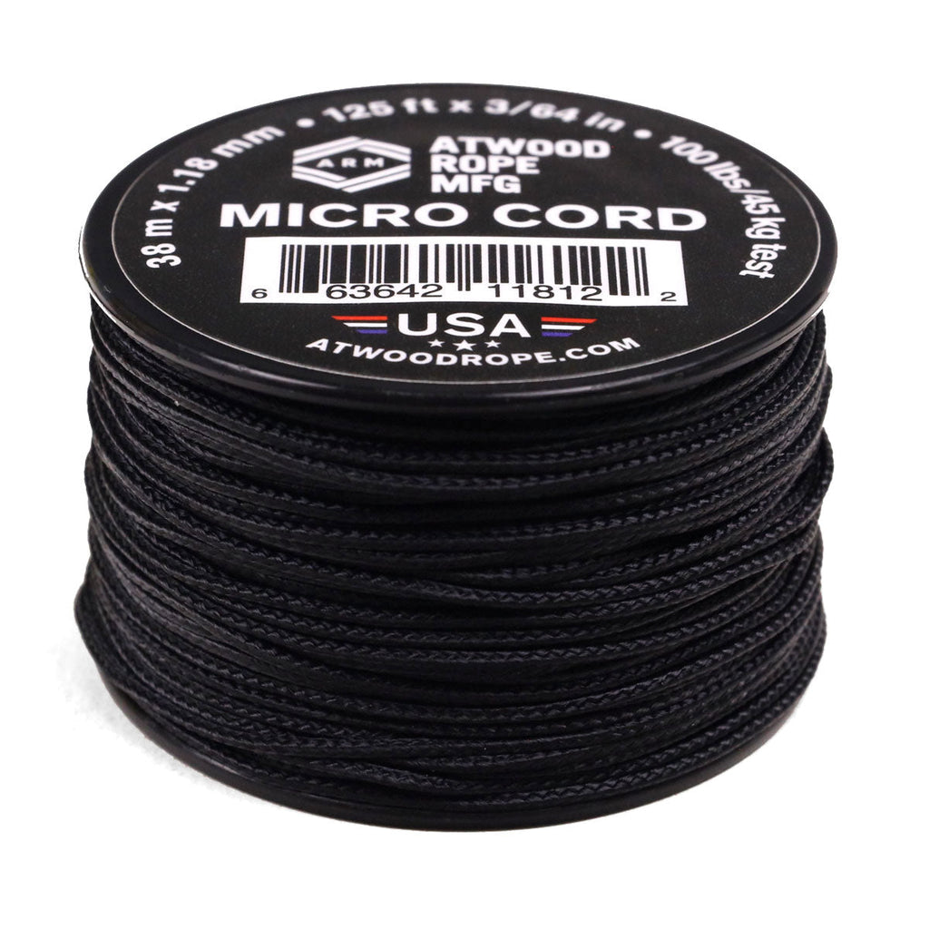 Corda Micro Abma Cord 1.18 Mm - Bobina 50 M, Portata 45 Kg, Poliestere, Nero - Foto 4
