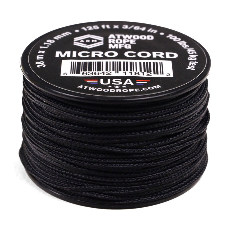 1.18mm Micro Cord  Purchase a Black Micro Tactical Cord from