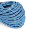 Blue Teal White Metallic Paracord Closeup