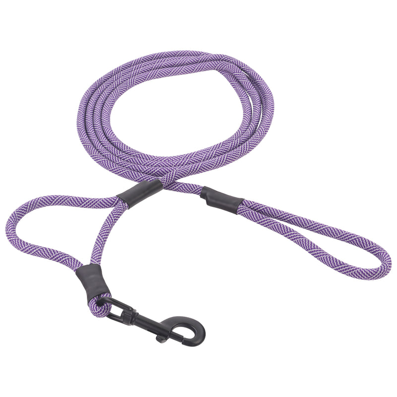 Control Leash Purple w white reflective