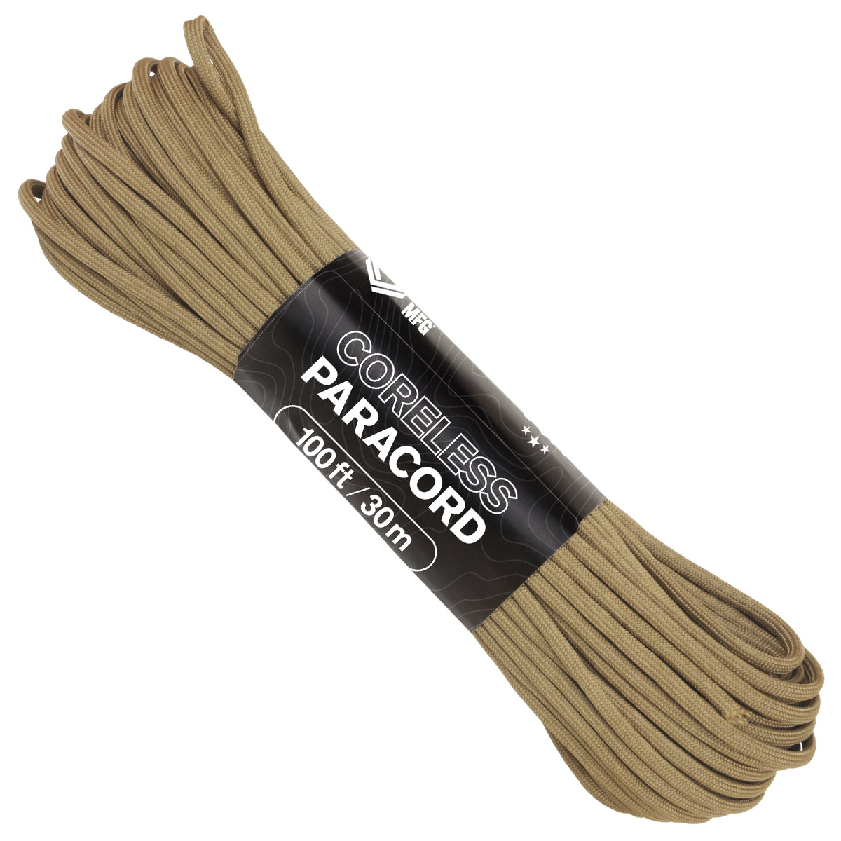 Coreless Coyote Paracord 100ft