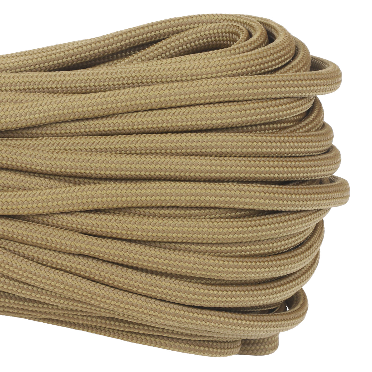 Coreless Coyote Paracord 100ft Closeup