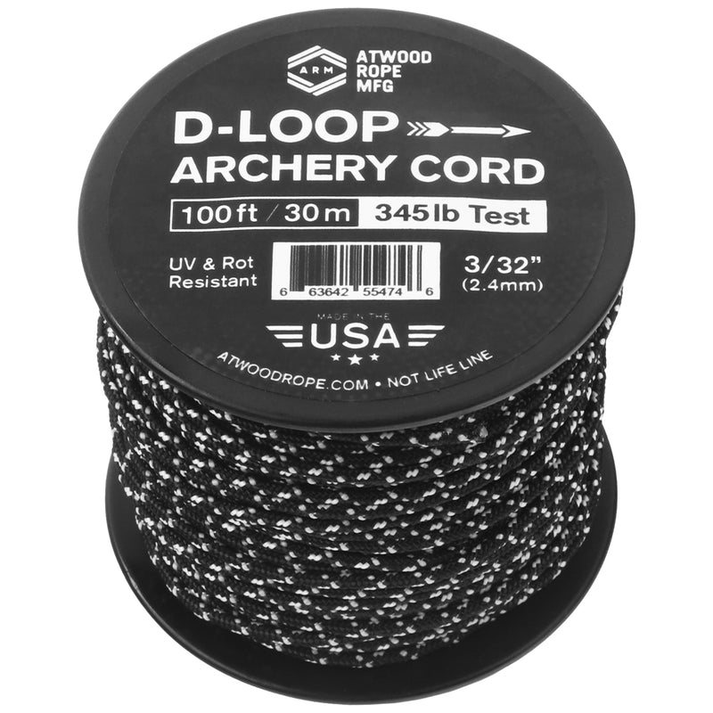 D-Loop Cord - Black w/ Glow Tracer