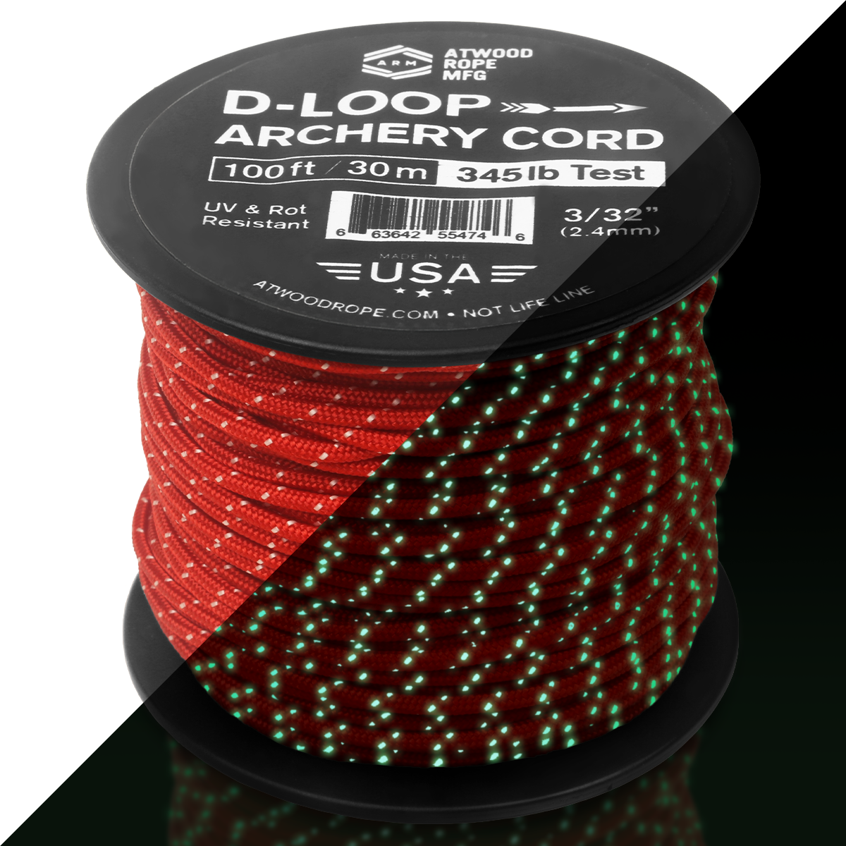 D Loop Red with Glow Tracer Split Web Ready