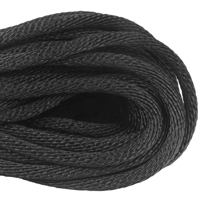 3 8 dock line black 100ft closeup