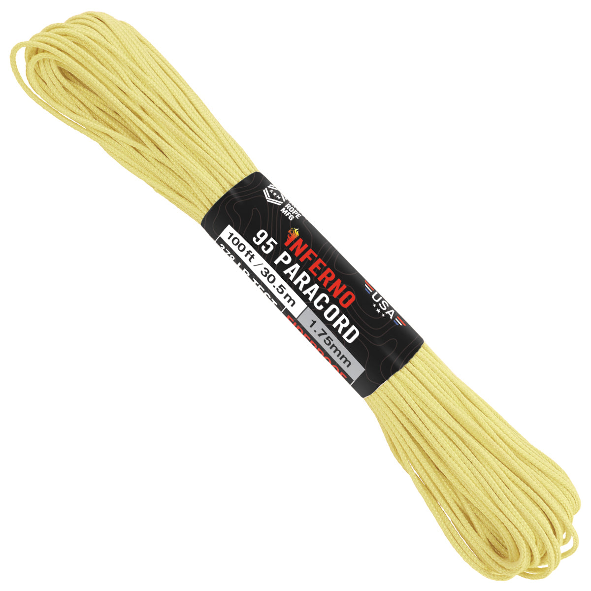 Inferno 95 Paracord Yellow Aramid Web Ready