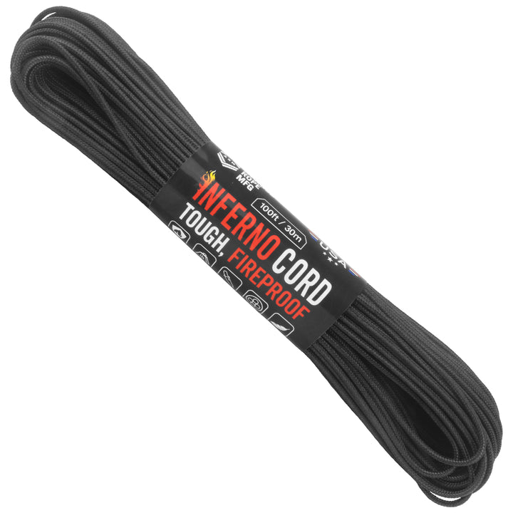 Technora Composite Survival Rope 600lb Breaking Strength (100ft) - Black