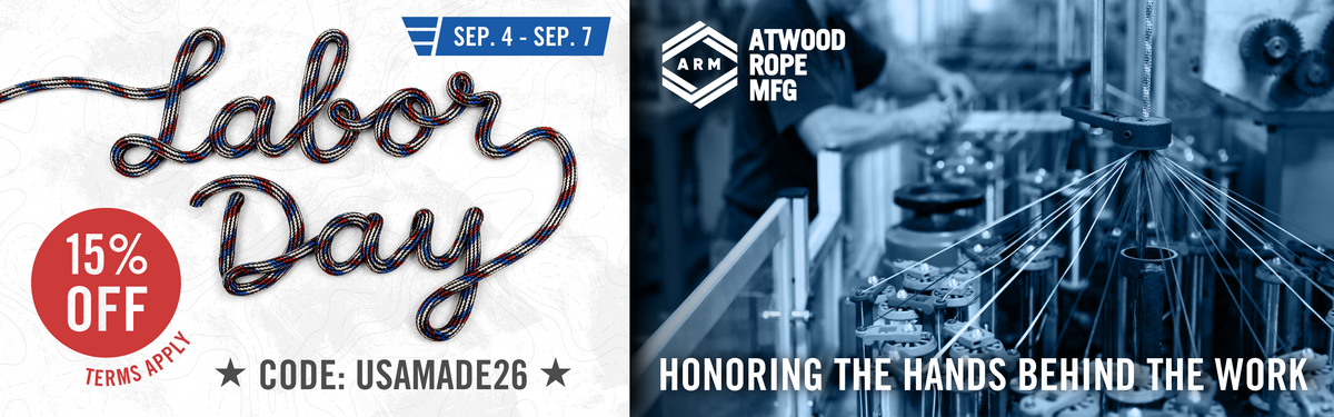 Labor Day 2026 Banner use code USAMADE26 for 15 percent off anything not already on sale. Good till 09-07 midnight pst