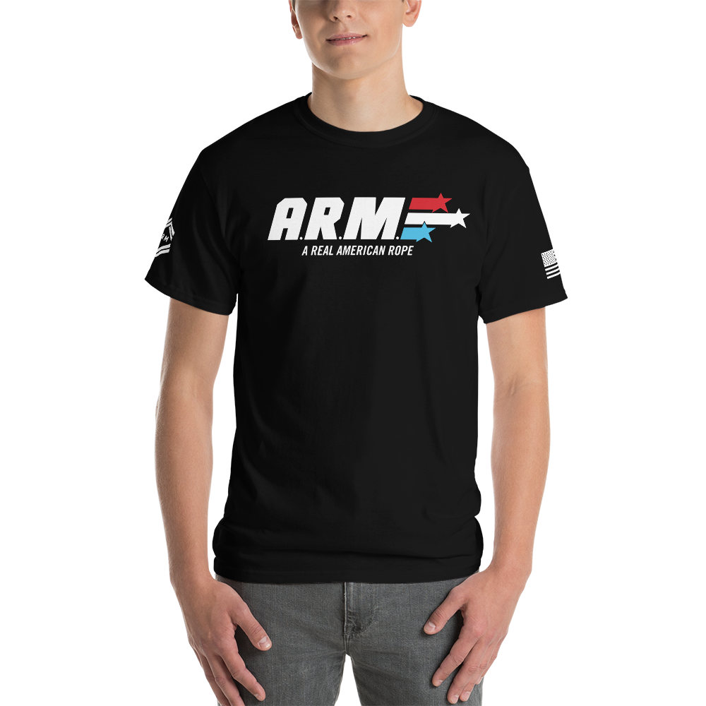 ARM GI Black T-Shirt Model Front