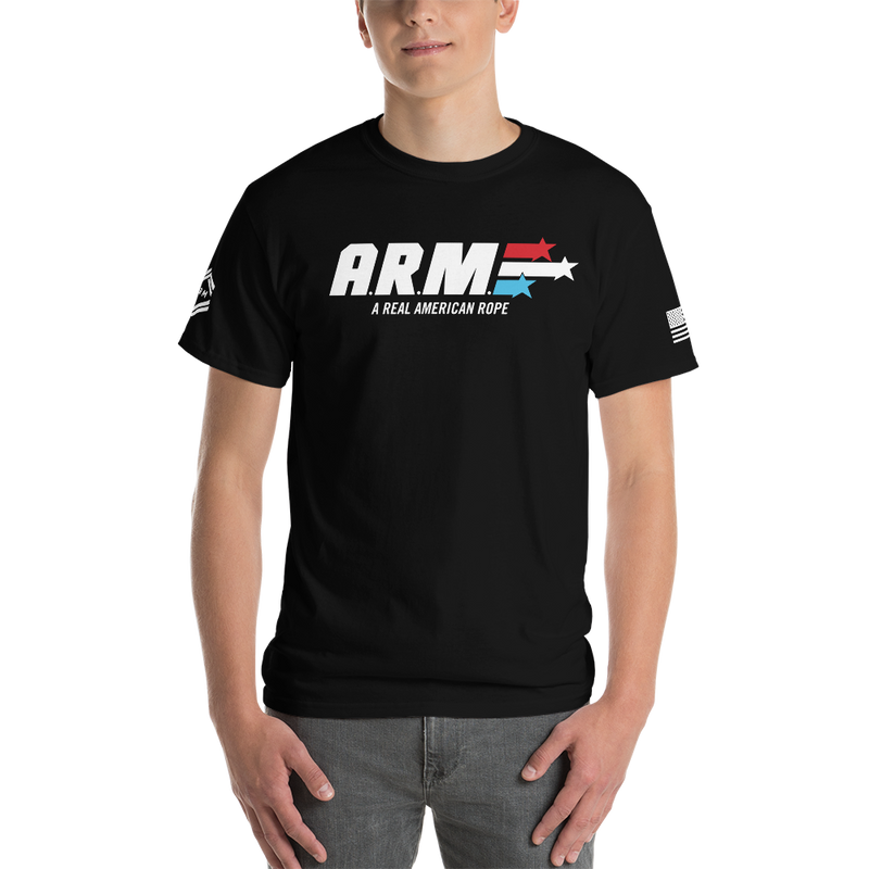 ARM GI Black T-Shirt Model Front