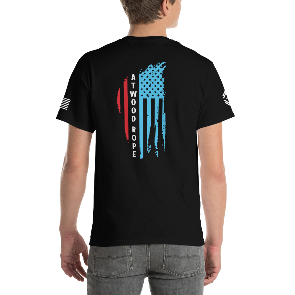 ARM GI Black T-Shirt Model Back