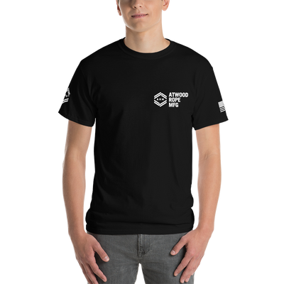 ARM Knot Black T-Shirt Model Front